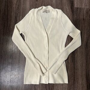 White cardigan